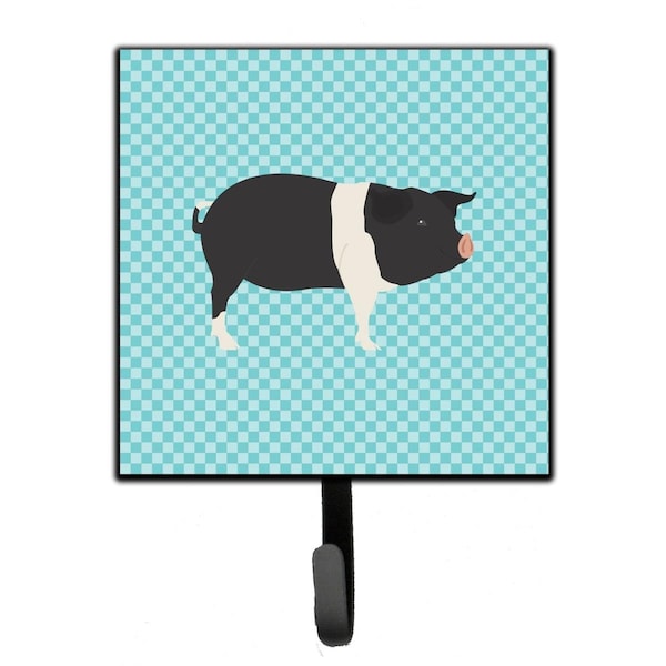 Carolines Treasures Hampshire Pig Blue Check Leash or Key Holder BB8113SH4 - main